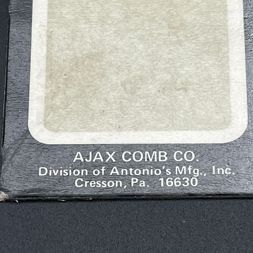 Vintage Ajax Unbreakable Combs Lot 6 Black Pocket Barber 460B 480B NOS